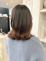 キャアリー(Caary) 福山美容室Caary切りっぱなしミディアム髪質改善くびれミディ