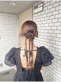 タイトヘア　カチモリ　シニヨン　参列　パーティー