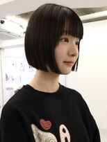 フル(FULL)&nbsp;重め暗髪ぱっつんボブ/ワイドバング
