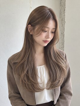 ヒペリカム(hypericum) 和歌山／ベージュブラウンの上品レイヤーロング