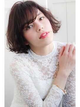 ランプ ヘアー(lamp hair) 黒髪◎外国人風ウェーブ×ラベンダーアッシュ♪No.7