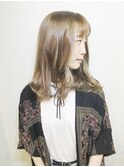 透明感アッシュベージュ