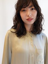 ヌース(NOUS)&nbsp;【nous】黒髪×パーマ/透明感を引き立てるパーマヘア【天神】