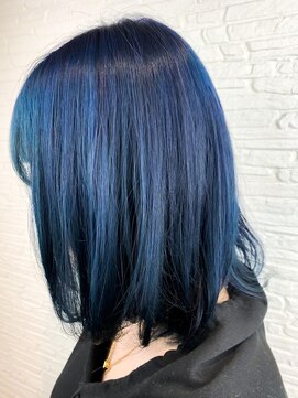 リオリス ヘア サロン(Rioris hair salon) ブルーー×ブルー＝ネイビーブルー