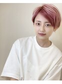 ショート×ピンク
