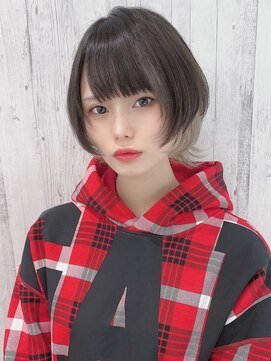 リアイス(Re:ICE) ミニウルフ/くすみブルー/流れるレイヤー/インナーハイライト