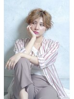 クシュ 所沢東口店(kusyu...)&nbsp;前下がりショート×ニュアンスカラー×ビターショコラ×所沢