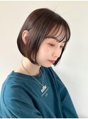 【SiSTA】田中似合わせカット切りっぱなし前下がりボブミニボブ