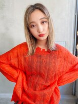 ケイト(kate) 【kate 大宮】デザインハイライトxナチュラル外ハネロブ