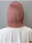 ピンクベージュ_チェリーブラウンフェミニンロング_ba407721