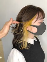 ゲーム 吉祥寺店(GAME)&nbsp;ブリーチインナーカラーイエローカラー前髪カットトリートメント