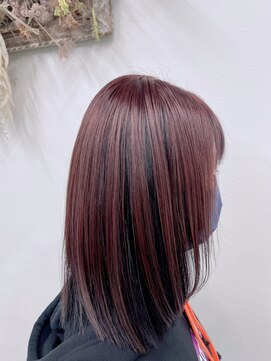 ダンクレスト(Daan Crest) 【逆インナーカラー】×【ピンクパープル】