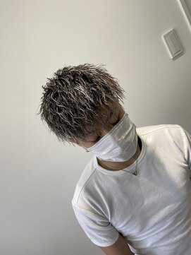 レックス(Rex) 【SNSで大人気！】ホワイトメッシュ×ツイストパーマ！