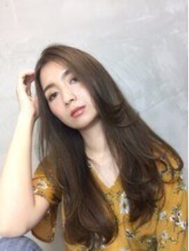 モニカ 横須賀中央店(Monica) デザインカラー/シルキーベージュ/グレージュカラー/斜めバング