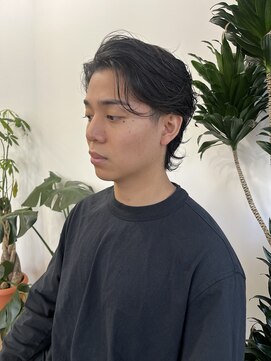 ピープスアンドスー 表参道 渋谷(Peeps&Suu.) メンズカット オールバック 毛流れ ツーブロック