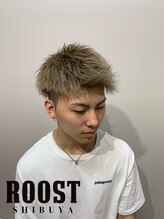 ルースト 渋谷店(ROOST) 短髪×ミルクティーベージュ