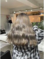 ブレンド 渋谷(BLend) マチルダボブ前髪ハイライトグレージュ