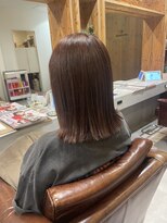 アドラーブル 駅南店(adorable)&nbsp;大人美人/外ハネボブ/秋カラー/くびれミディアム/20代30代