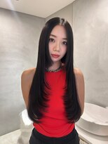 ペレ 梅田(PELE) 前髪/アンブレラカラー/こなれミディ/イメチェン/ウェーブパーマ