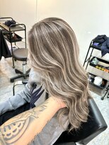 ブレンド 渋谷(BLend)&nbsp;前髪アンブレラカラーこなれミディイメチェンウェーブパーマ