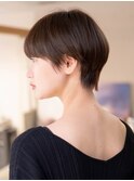 マッシュショート20代30代40代大人可愛い暗髪うる艶髪青山表参道