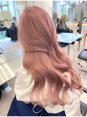 原宿ペールピンクベージュカラーミルクティーベージュワンホン