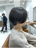 大人ショートボブ丸みショートカットマッシュショート/北千住