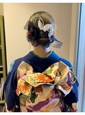 着物に似合うタイトヘアアレンジ