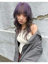 ラ キング(LA KING)&nbsp;顔周りマッシュウルフミディアムレイヤーボブウルフ小顔ワンレン