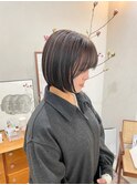 20代30代40代ハイライトハンサムショート前下がり小顔ボブ