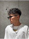 MEN'SHAIR/メッシュ×スペインカール/漢髪/フェード