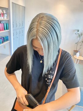 ロテ 名古屋 名駅店(Lote.) イメチェン/ホワイトブロンド/外ハネボブ/美髪