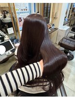 ヘアーサロン ウィング(HAIR SALON Wing) 赤坂＊ブリーチなしカラー暗めラベンダーグレージュカラー艶髪