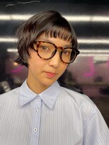 キジ(KIJI)&nbsp;ミニボブ/フェイスレイヤー/レイヤーボブ/オン眉/ワイドバング