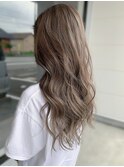 20代30代大人かわいいダブルカラーくせ毛風パーマ乾かすだけ