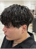 綺麗なカールを。波巻きパーマ