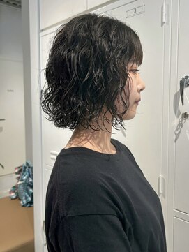 テクネ 天神大名(techne) 天神大名今泉韓国風レイヤーくびれナチュラルパーマ顔周りカット