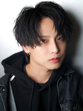 ルーシー 渋谷(LUCEY) センターパートフェザーパーマシャドウパーマメンズパーマ