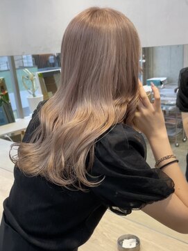 サンクプロジェクト(cinq PROJECT) 韓国ヘア顔周りレイヤーミルクティーベージュグレージュカラー