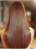 艶髪/ストレート/美髪/ロング/髪質改善/アッシュブラウン