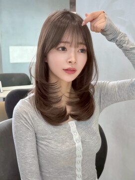 グロー 大宮(GLROW) ♭大宮/レイヤーカット/チョコレートブラウン/韓国スタイル