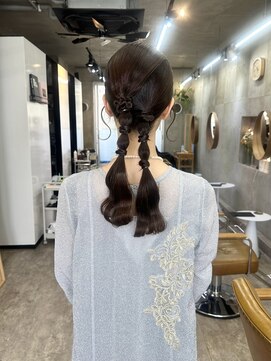 ヘアセット/お呼ばれヘア/パーティーヘア/カチモリヘア