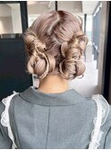 韓国ヘアロング前髪カットブリーチおくれ毛_ba571792