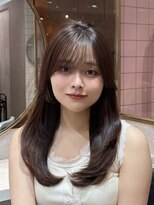 ルームバイシー 新宿(Loom. by Sea)&nbsp;イメチェン×ピンクベージュ[アンブレラカラー/前髪]