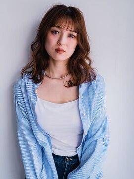 ヘアークラフト(Hair Craft) 柔らかウェーブパーマ×ミディアムレイヤー【岡山】ゆるふわ