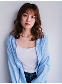 柔らかウェーブパーマ×ミディアムレイヤー【岡山】ゆるふわ
