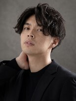 アウル 心斎橋(owl)&nbsp;センターパート×スパイラルパーマ×サイドパート×men's髪型