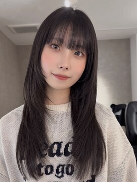 エトワ 中央店(etoi) 大分韓国かき上げレイヤーカット大人レイヤー顔まわりレイヤー
