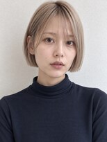 ヘイ 松本店(HEY)&nbsp;【HEY 松本】切りっぱなしミニボブ×ハイトーンアッシュ
