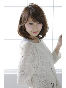 アドラーブル 長岡リップス旭岡店(adorable) 前下がりセミディ★ブランジュ×透明感